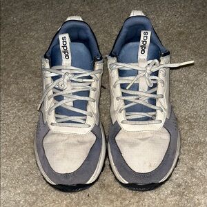 Adidas Men's Blue and Gray Sneakers